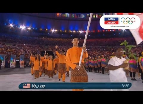 #Malaysian Contingent’s March | Opening Ceremony | Olympic Games #Rio2016 | Astro Arena